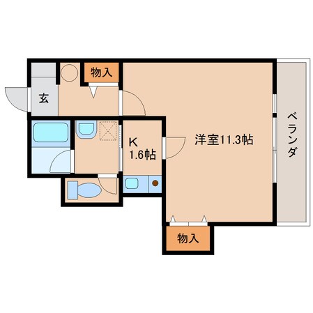 橿原神宮前駅 徒歩3分 5階の物件間取画像